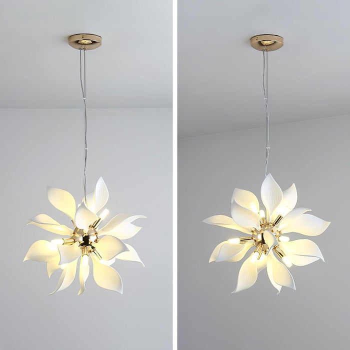 Ceramic Petals Blooming Chandelier - DWHOME