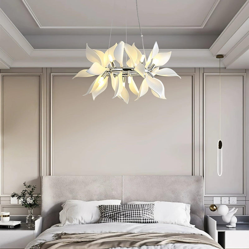 Ceramic Petals Blooming Chandelier-DWHOME