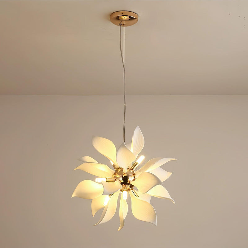Ceramic Petals Blooming Chandelier-DWHOME