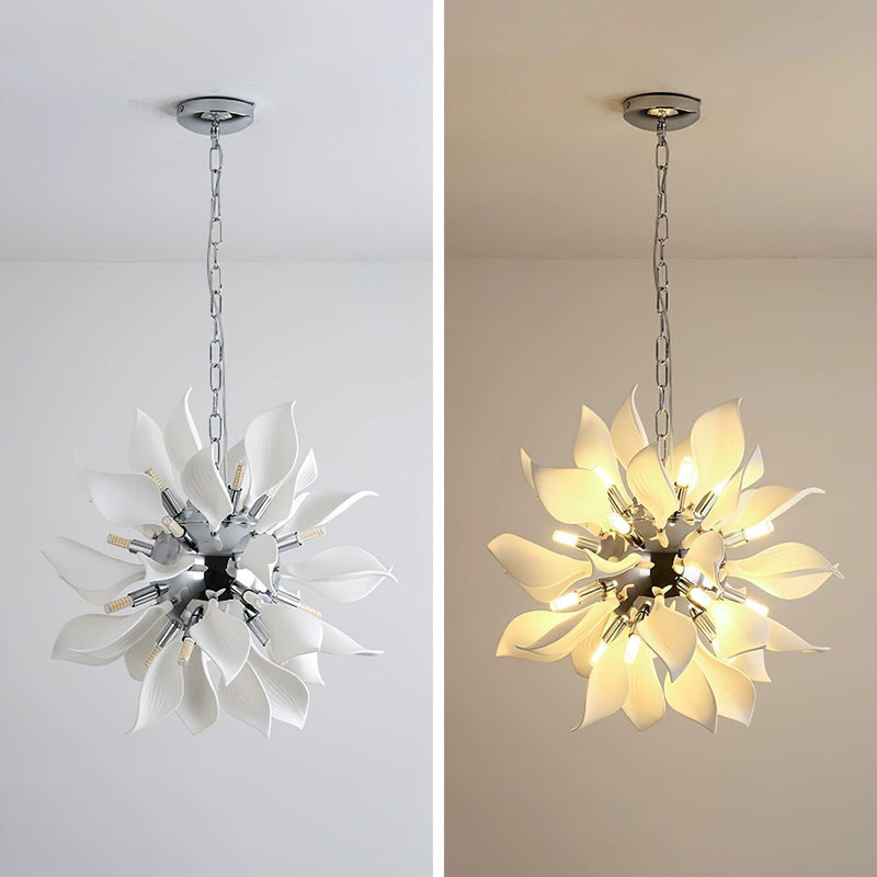 Ceramic Petals Blooming Chandelier-DWHOME