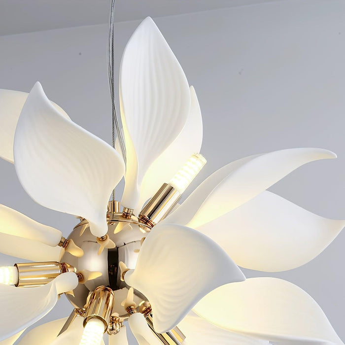 Ceramic Petals Blooming Chandelier - DWHOME