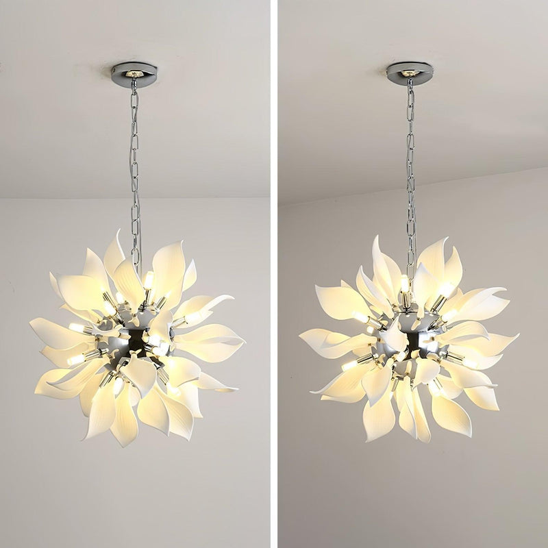 Ceramic Petals Blooming Chandelier-DWHOME