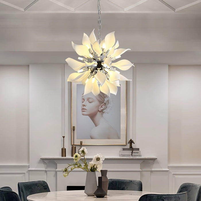 Ceramic Petals Blooming Chandelier - DWHOME