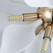 Ceramic Petals Blooming Chandelier-DWHOME