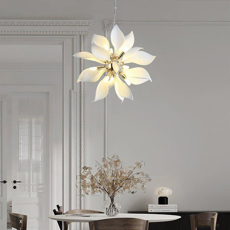 Ceramic Petals Blooming Chandelier-DWHOME