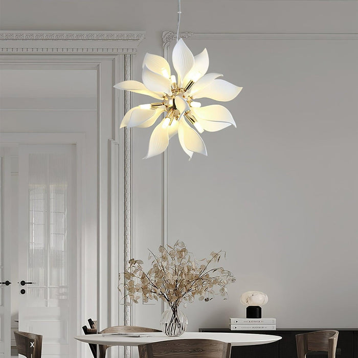 Ceramic Petals Blooming Chandelier - DWHOME