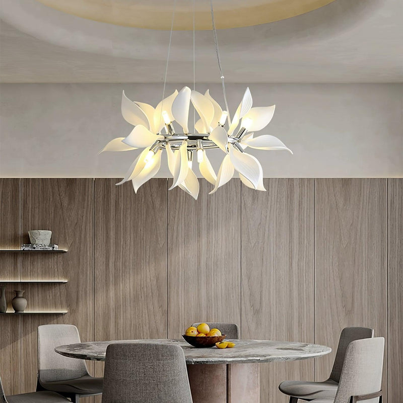 Ceramic Petals Blooming Chandelier-DWHOME
