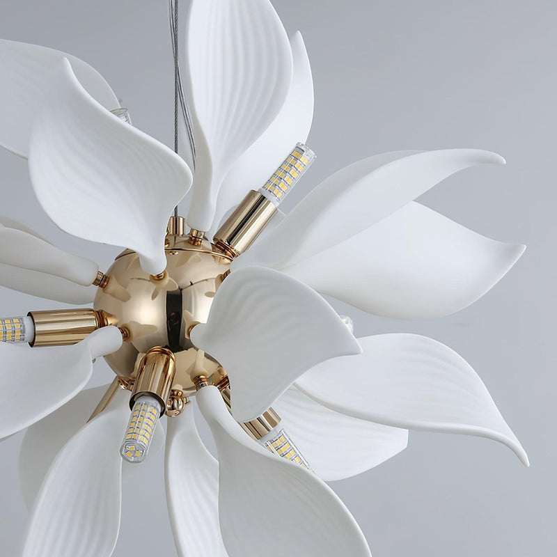 Ceramic Petals Blooming Chandelier-DWHOME
