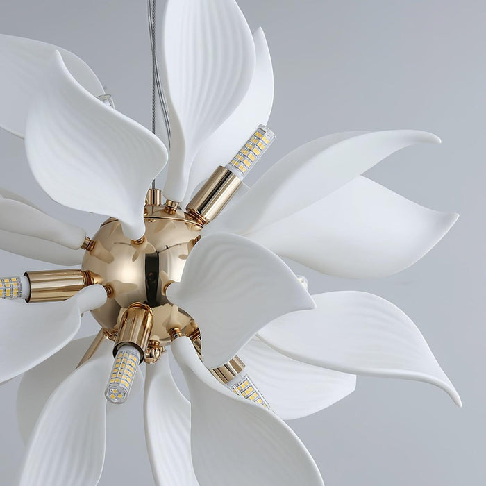 Ceramic Petals Blooming Chandelier - DWHOME