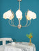 Ceramic Ribbed Chandelier - DWHOME