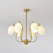 Ceramic Ribbed Chandelier - DWHOME