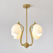 Ceramic Ribbed Chandelier - DWHOME