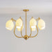 Ceramic Ribbed Chandelier - DWHOME