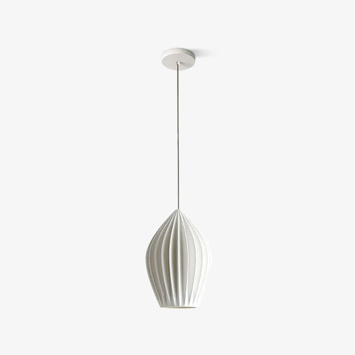 Ceramic Ribbed Pendant light.