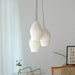 Ceramic Ribbed Pendant light.