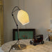 Ceramic Ribbed Table Lamp-DWHOME