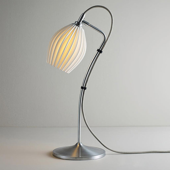 Ceramic Ribbed Table Lamp-DWHOME