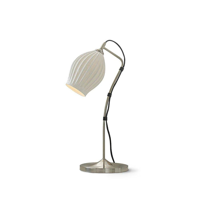 Ceramic Ribbed Table Lamp-DWHOME