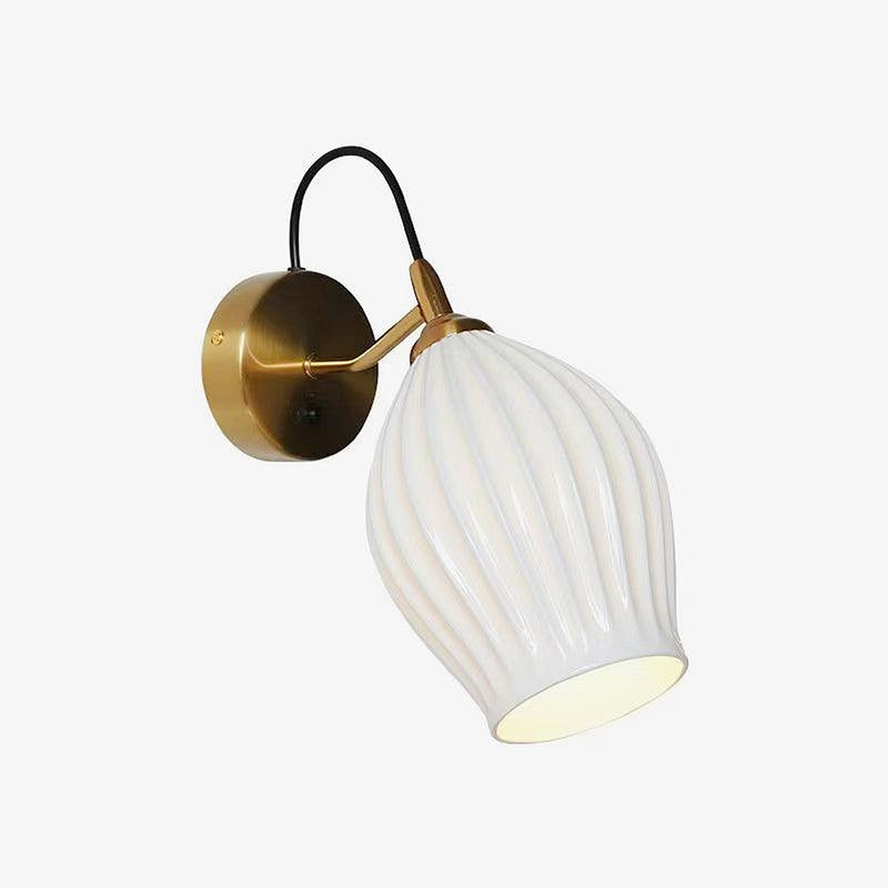 Ceramic Ribbed Wall light-DWHOME