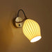 Ceramic Ribbed Wall light - DWHOME