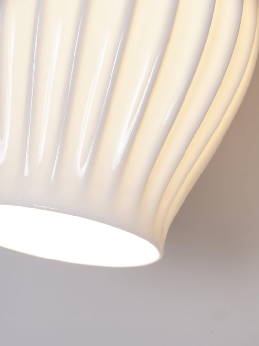 Ceramic Ribbed Wall light - Vakkerlight