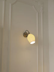 Ceramic Ribbed Wall light-DWHOME