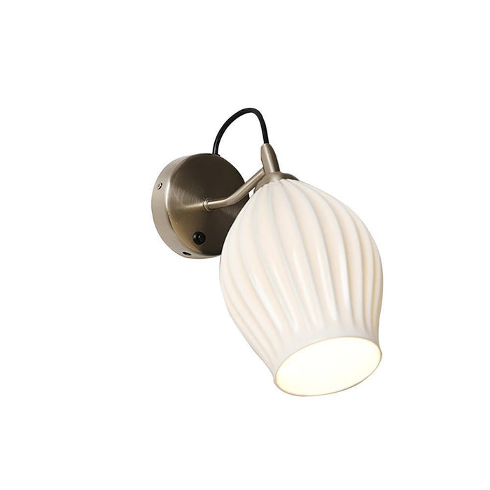 Ceramic Ribbed Wall light - DWHOME