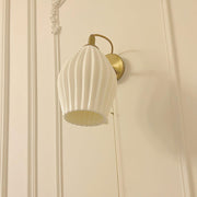 Ceramic Ribbed Wall light-DWHOME
