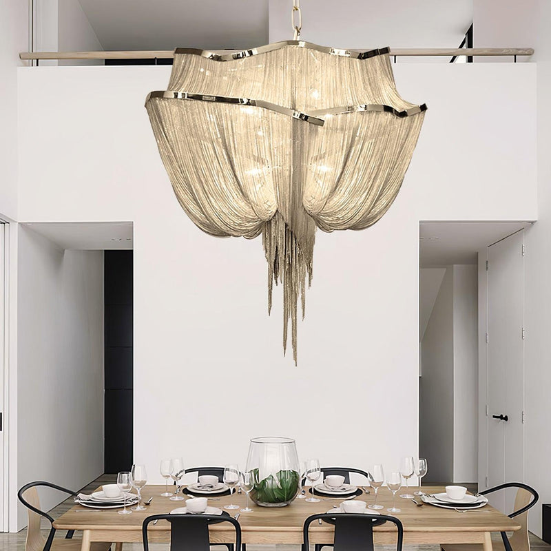 Chains Shimmering Chandelier-DWHOME