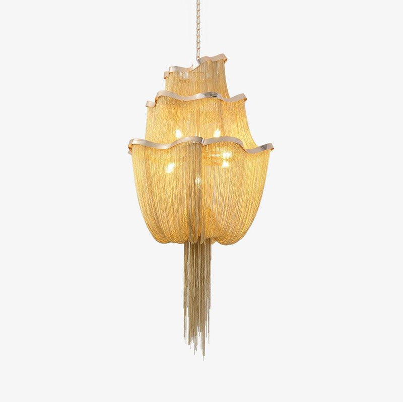Chains Shimmering Chandelier-DWHOME