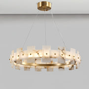 Alabaster Halo Chandelier-DWHOME