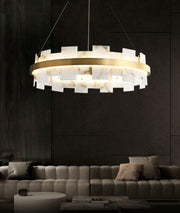 Alabaster Halo Chandelier-DWHOME