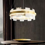Alabaster Halo Chandelier-DWHOME