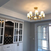 Antique Brass Chandelier-DWHOME