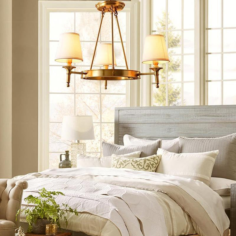 Antique Brass Chandelier-DWHOME