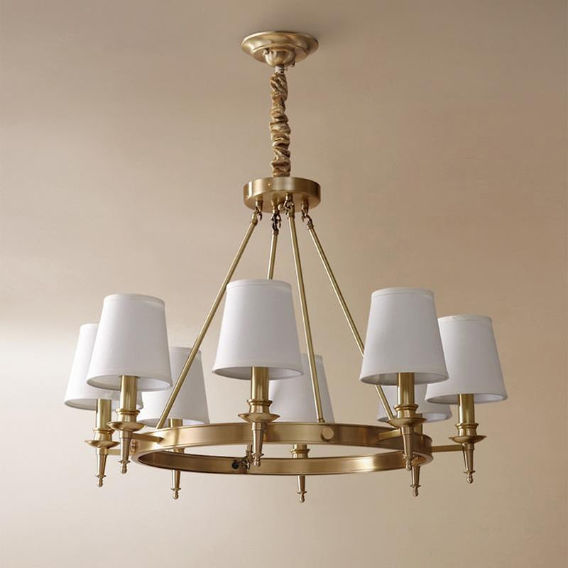 Antique Brass Chandelier-DWHOME