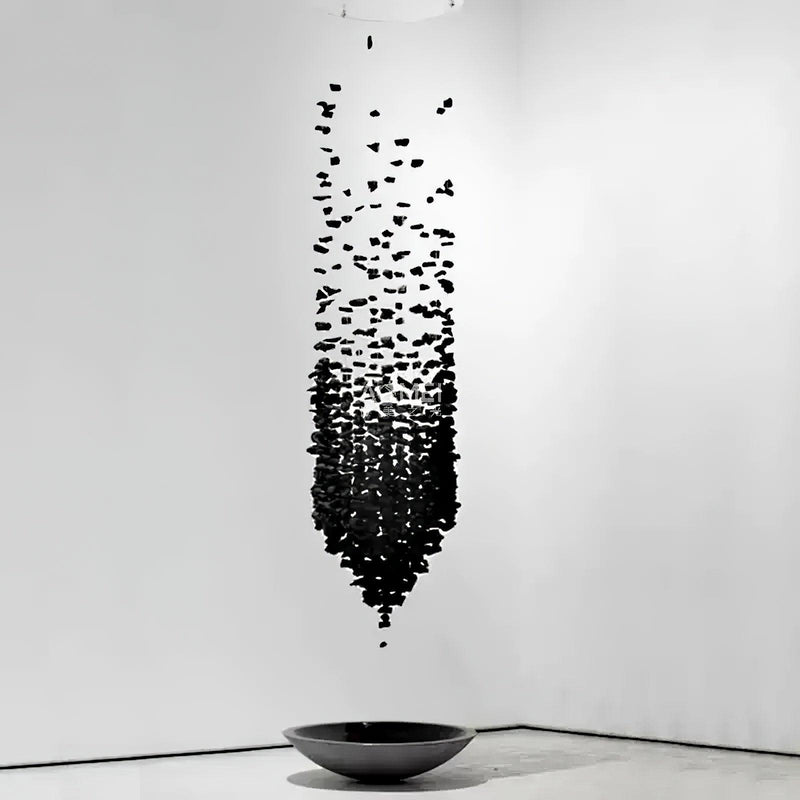 Charcoal Shape Hourglass Chandelier-DWHOME
