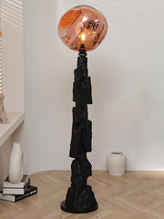 Charcoal Lava Floor Lamp-DWHOME