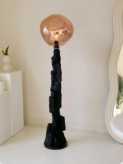 Charcoal Lava Floor Lamp.