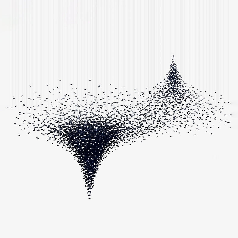 Charcoal Cascade Pixel Chandelier-DWHOME