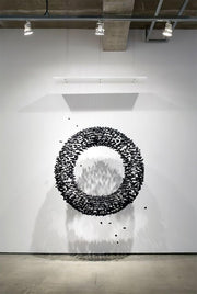 Charcoal Cascade Pixel Chandelier-DWHOME