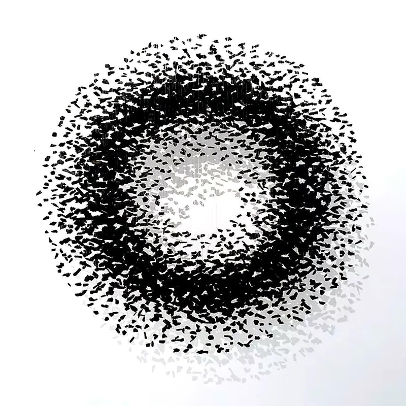 Charcoal Cascade Pixel Chandelier-DWHOME