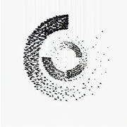 Charcoal Cascade Pixel Chandelier-DWHOME