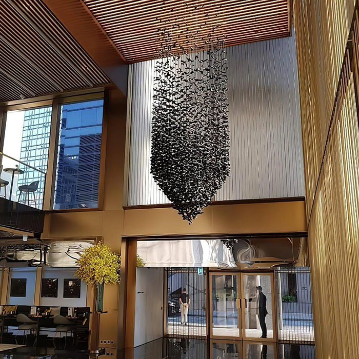 Charcoal Cascade Pixel Chandelier - DWHOME