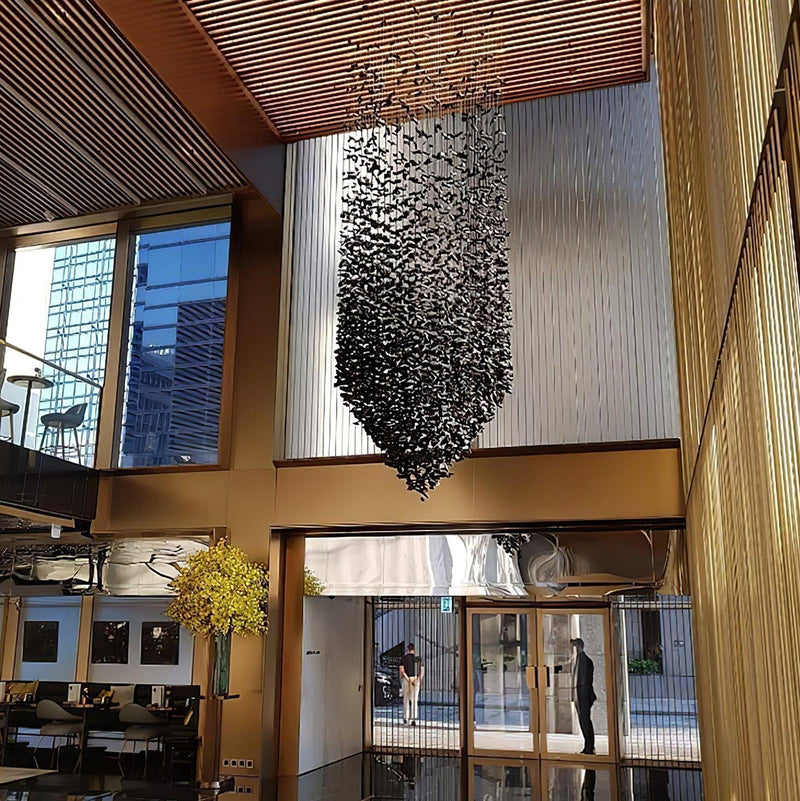 Charcoal Shape Hourglass Chandelier-DWHOME