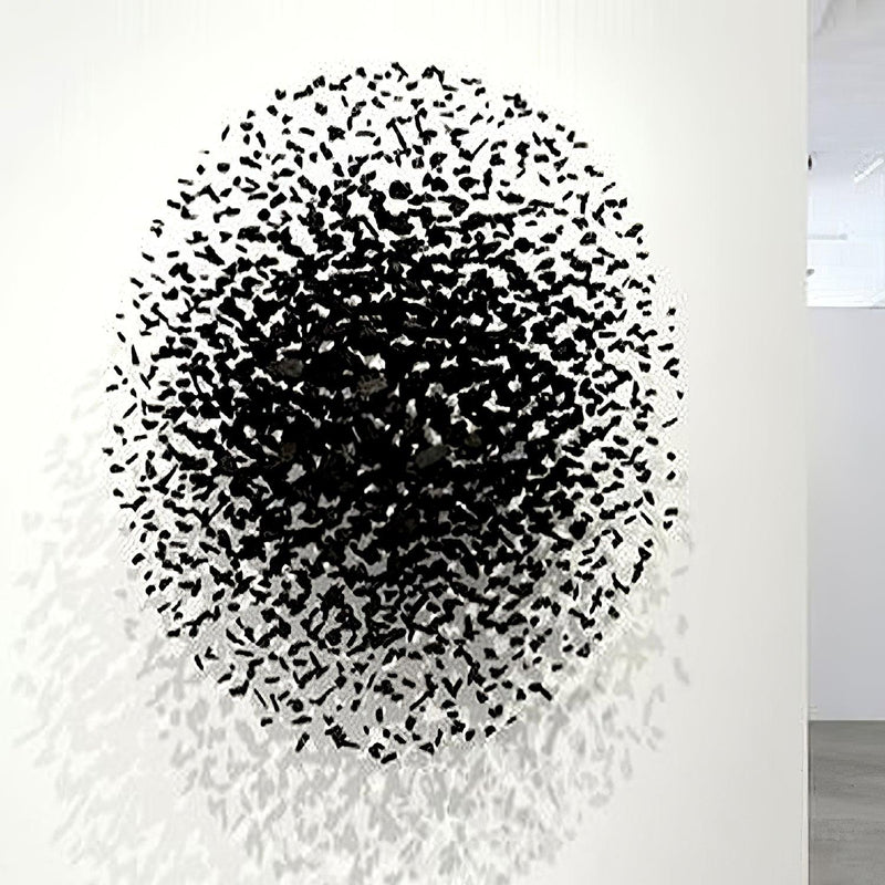 Charcoal Cascade Pixel Chandelier-DWHOME