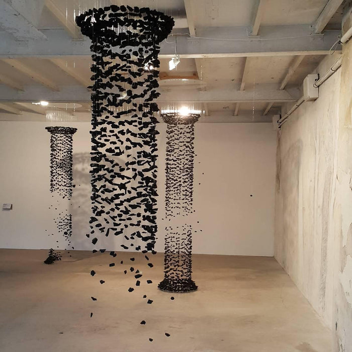 Charcoal Chandeliers.