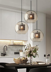 "Plafonnier suspendu en verre Chiswick - DWHOME"