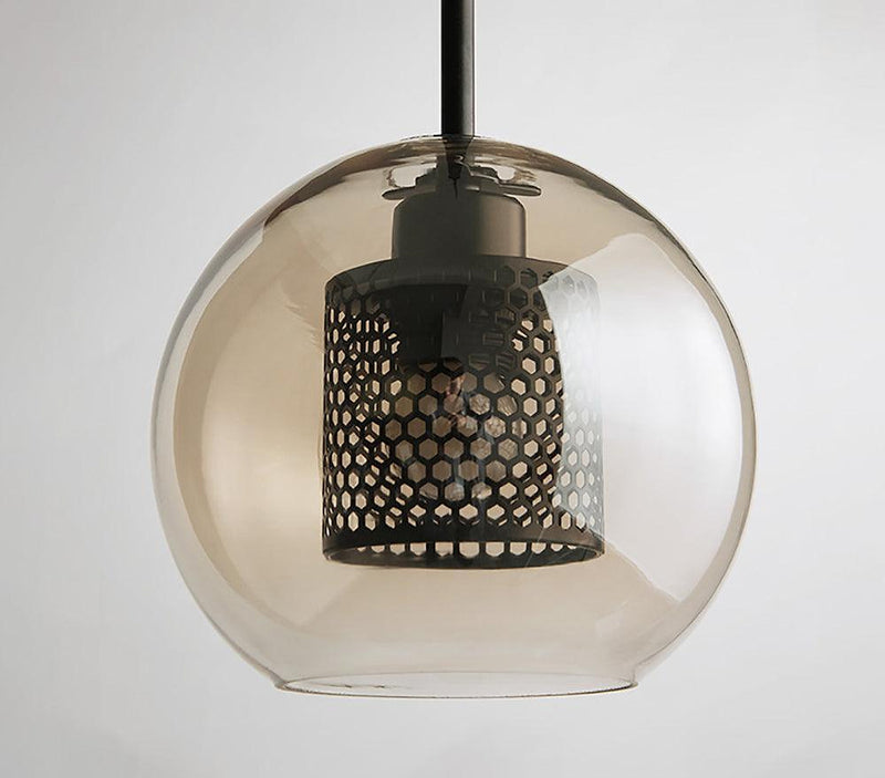 "Plafonnier suspendu en verre Chiswick - DWHOME"