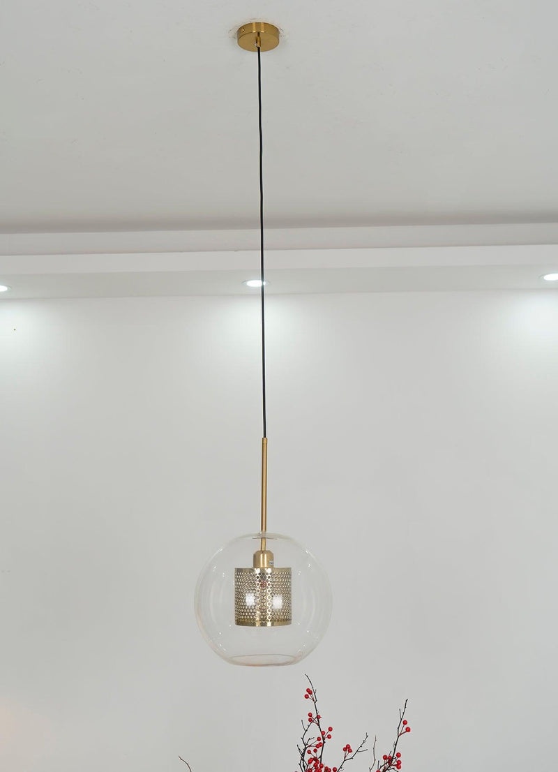 "Plafonnier suspendu en verre Chiswick - DWHOME"